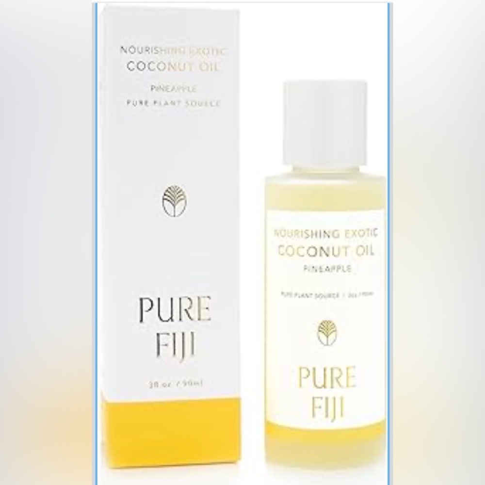 Pure Fiji Nourishing Coconut Oil - Pineapple Scent - 3oz NIB
